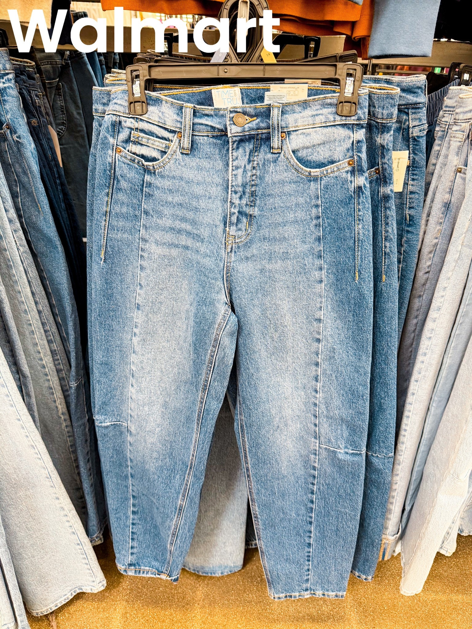 Walmart new barrel jeans with a pleat detail! So cute! 

#LTKootd #LTKmomlife #LTKSaleAlert