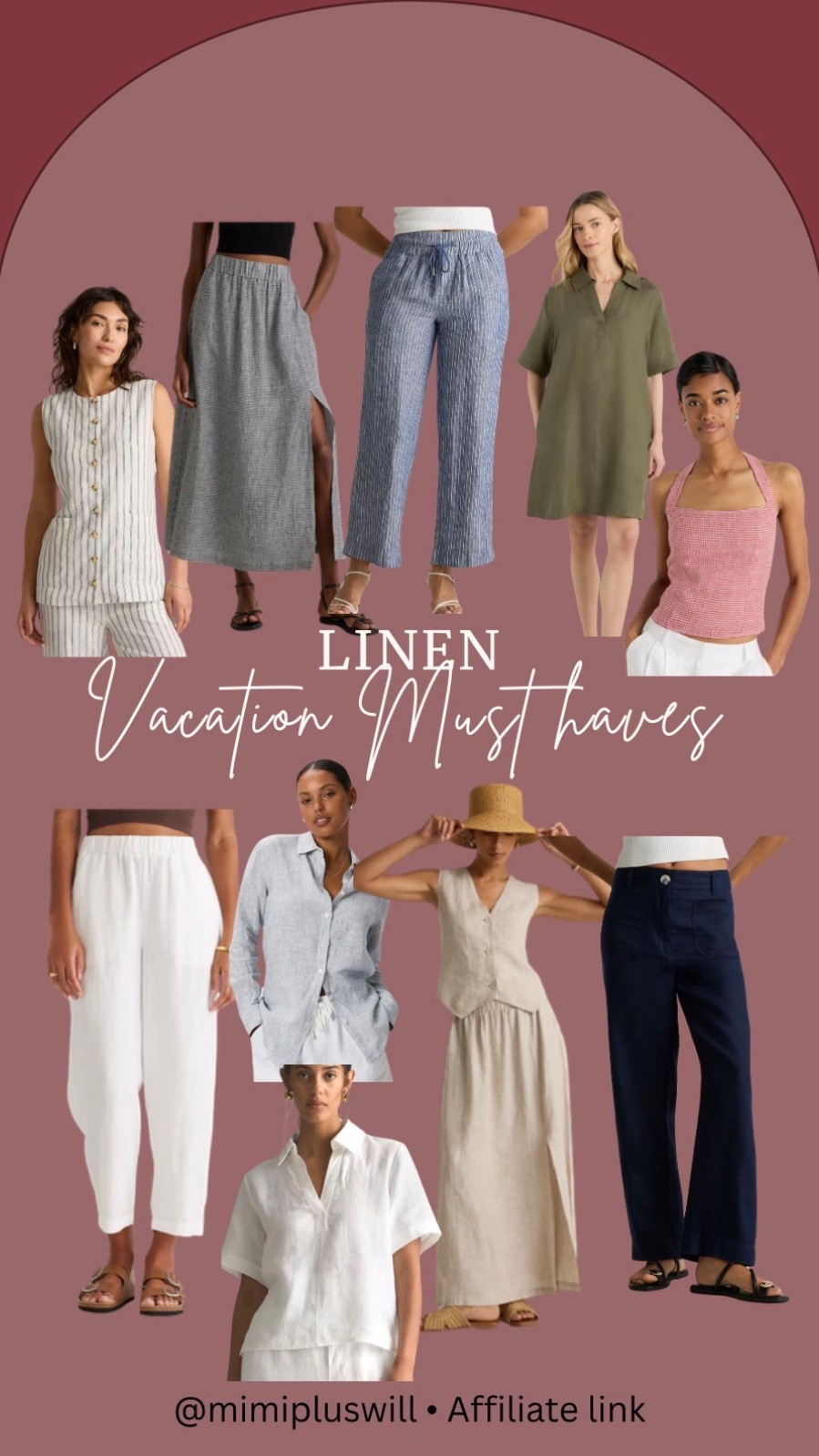Linen vacation must haves! 

Linen pants | linen shirt | linen dress | vacation dress | vacation outfit | beach 
Follow @mimipluswill for more!

#LTKSaleAlert #LTKSeasonal #LTKTravel