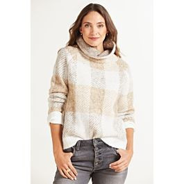 Rd Style  Buffalo Check Turtleneck Pullover | Evereve