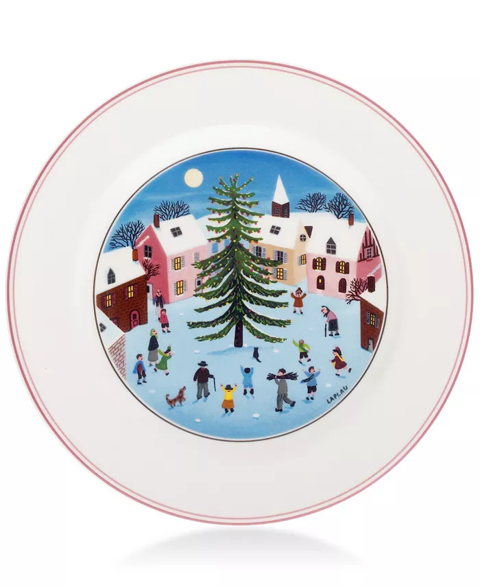 Villeroy & Boch Design Naif Christmas Salad Plate & Reviews - Home - Macy's | Macys (US)