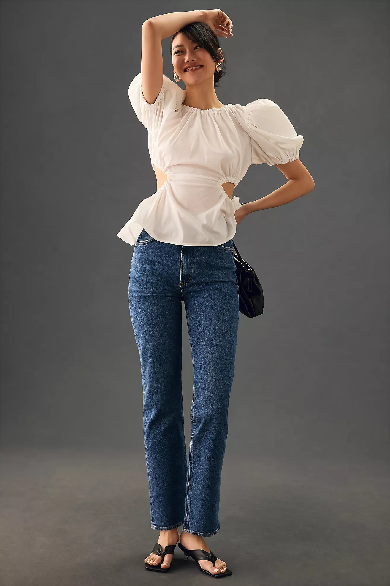 AGOLDE Stovepipe High-Rise Straight-Leg Jeans | Anthropologie (US)