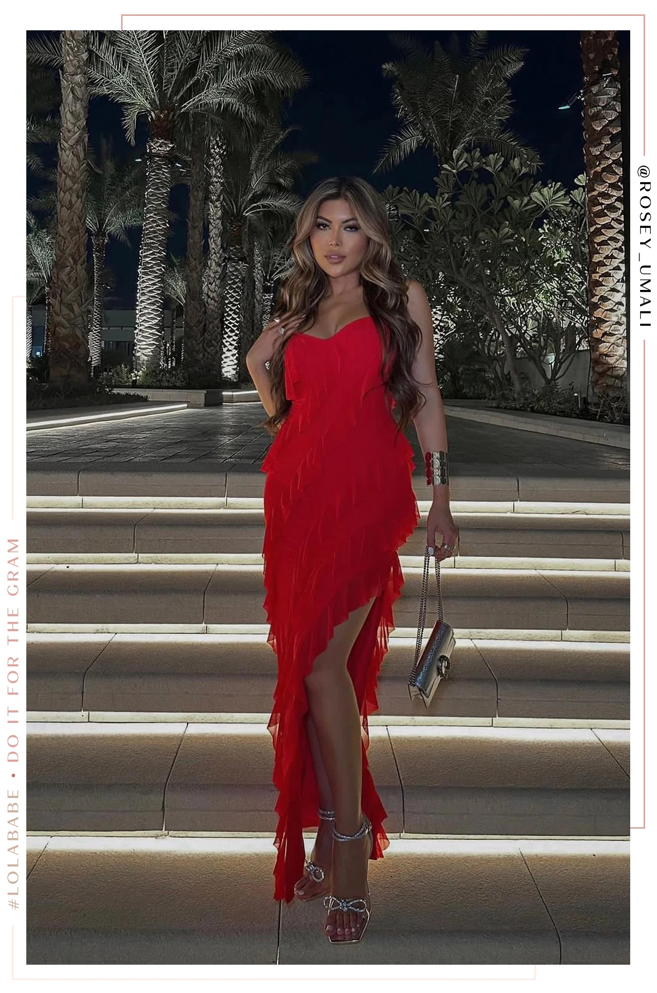 Miss Lola | Forever Yours Red Ruffle Maxi Dress | MISS LOLA