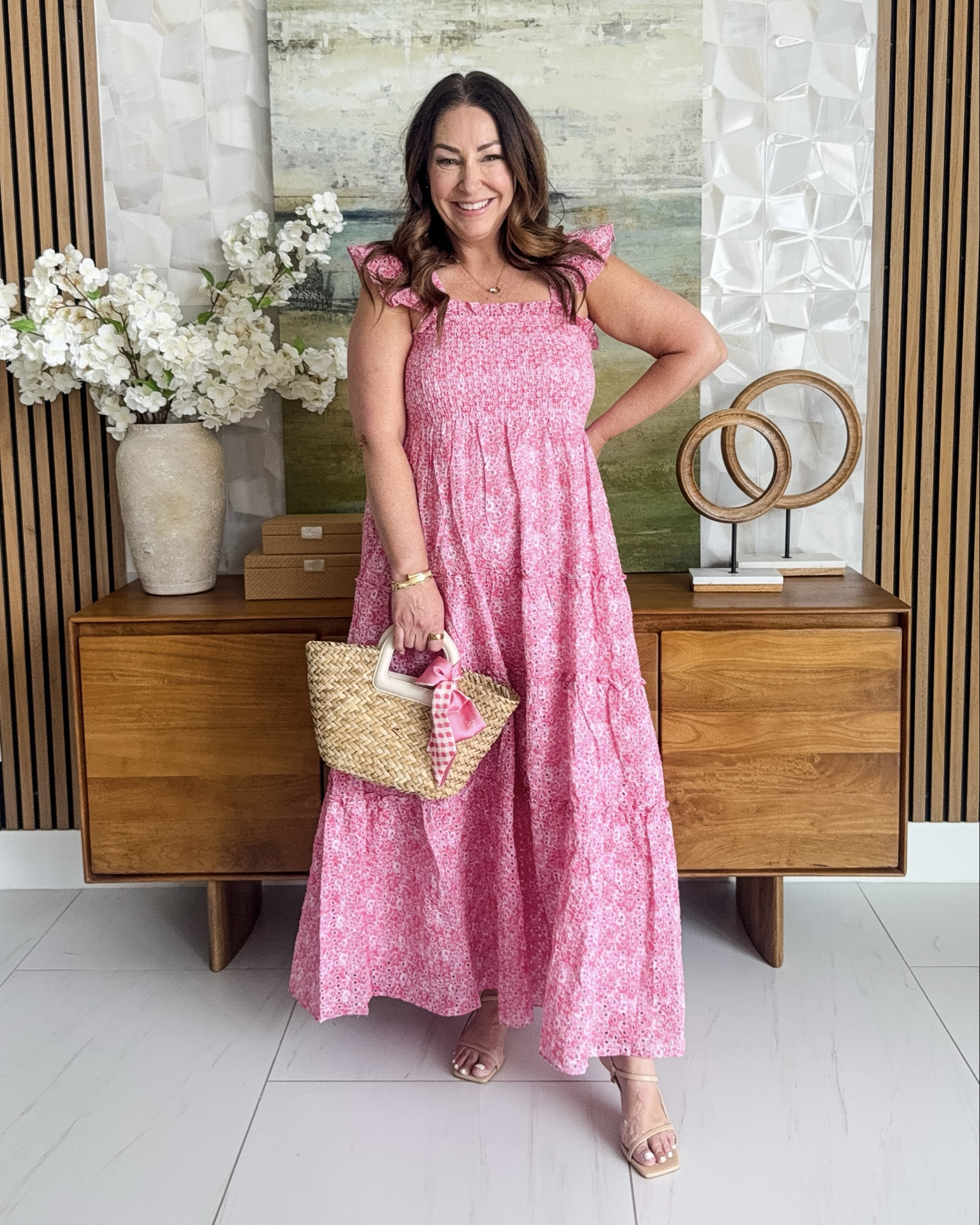 Pink spring dress great for Mother’s Day and events. Tts large 

#LTKMothersDay #LTKMidsize #LTKmomlife