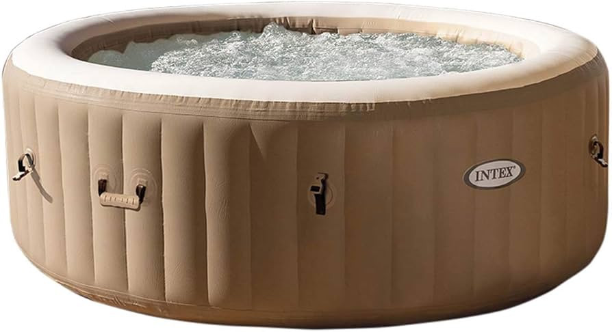 INTEX 28425E PureSpa Bubble Massage, Inflatable Spa Set, Tan, 4-Person | Amazon (US)