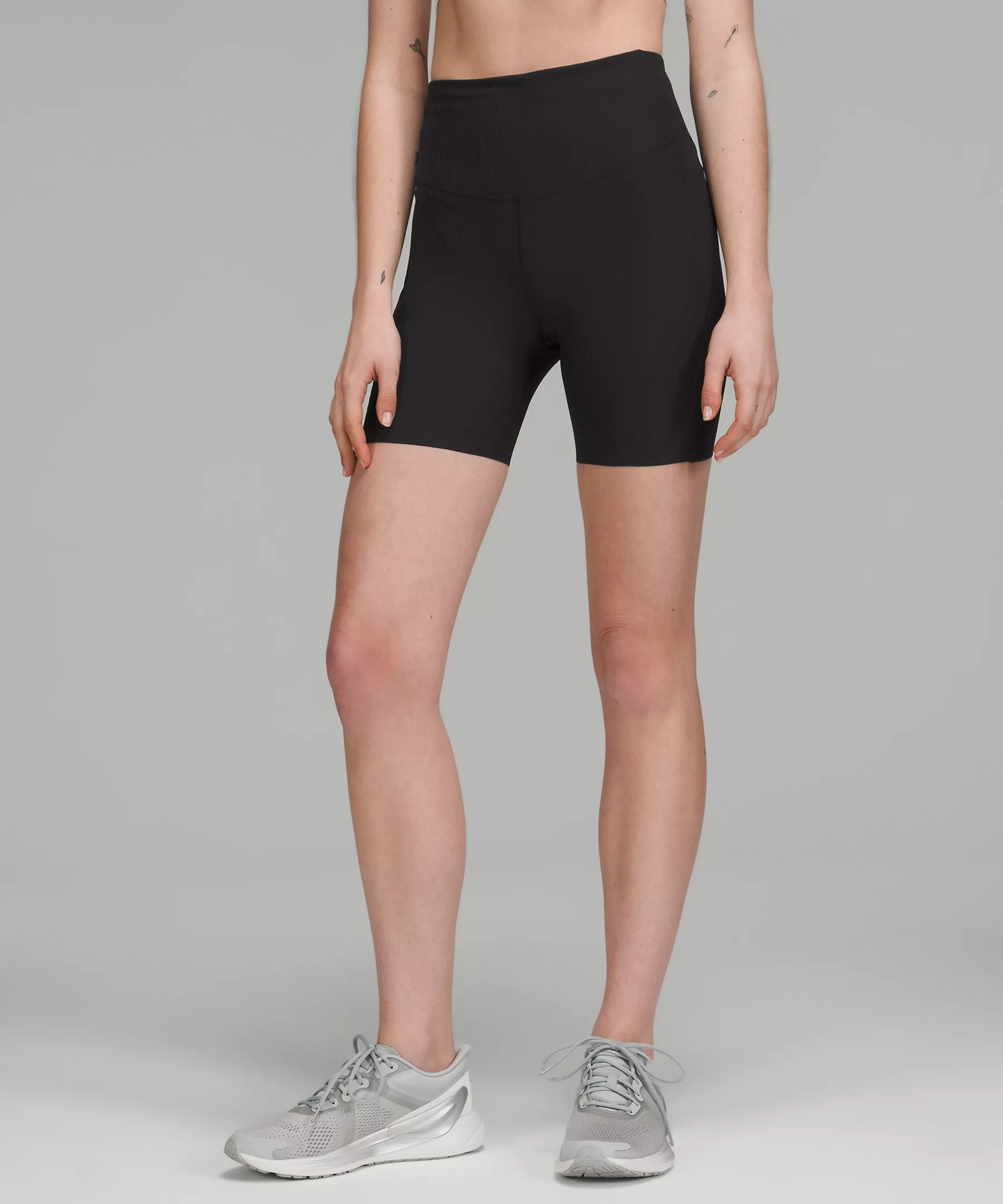 Base Pace Ribbed High-Rise Short 6" | Lululemon (US)