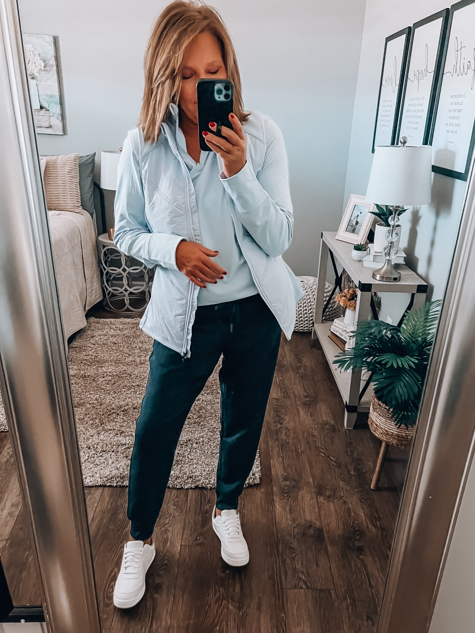 Joggers fit tts, more colors. Styled with 1/4 zip pullover (I sized up)and matching vest by Avia. More color options. Sneakers are Dr.Scholl’s super comfortable, supportive for all day wear. 

Walmart fashion, fall outfit, winter outfit, vest, outdoor outfit, sneakers, dsw, every day outfit, casual outfit, comfy outfit 

#LTKsalealert #LTKfindsunder50 #LTKshoecrush