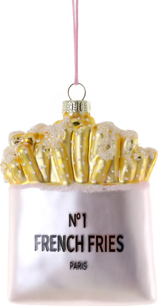 Fancy Fries Glass Ornament | Nordstrom
