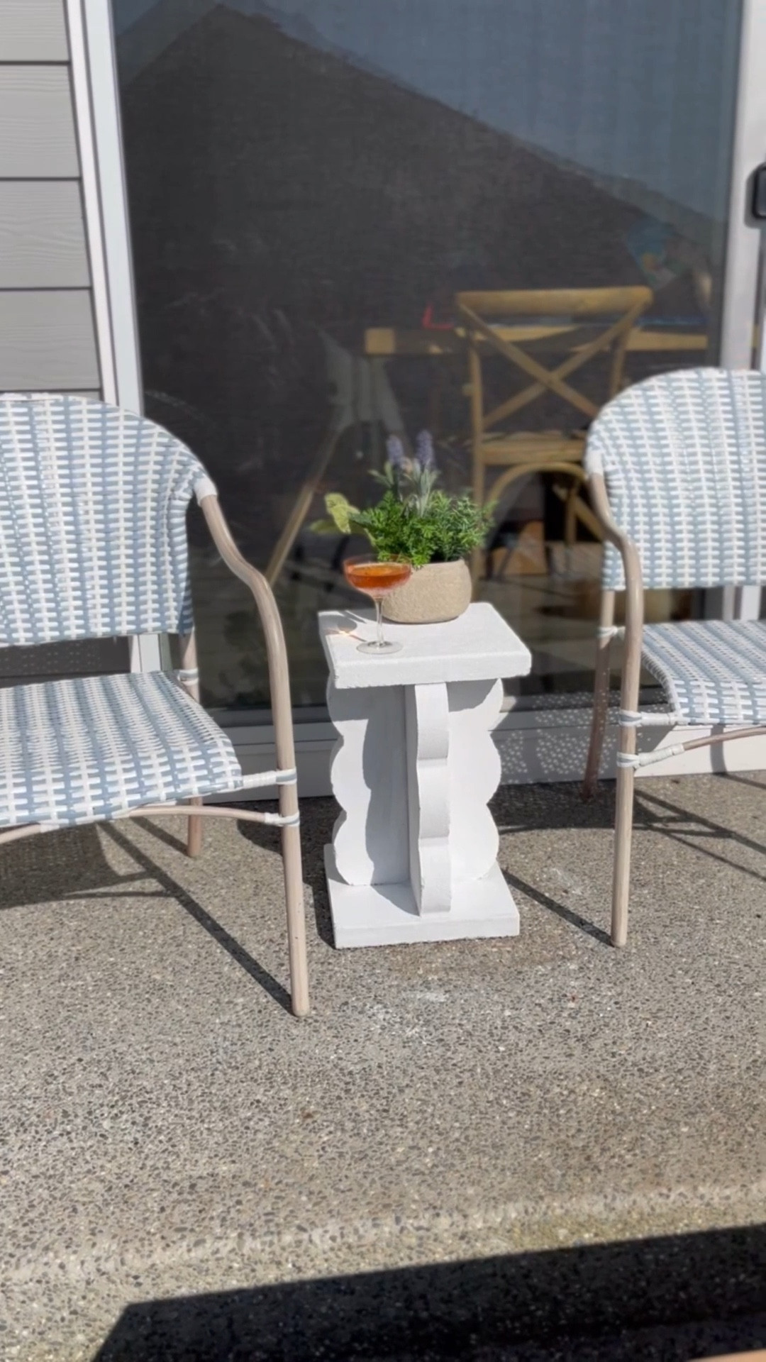 DIY outdoor scalloped table for under $30! 

#LTKHome #LTKSeasonal #LTKFindsUnder50