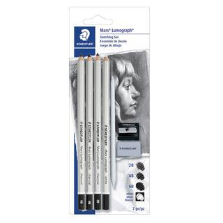 6 Pack: Staedtler® Mars® Lumograph® Charcoal Sketching Set Paint | Michaels® | Michaels Stores