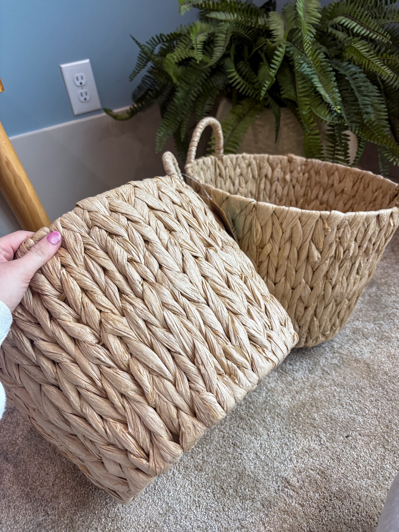 I love these decorative baskets! I’m going to use for Easter baskets this year. Also, gonna order a cute name tag. Linking a few, haven’t decided which ones I’m ordering yet! 