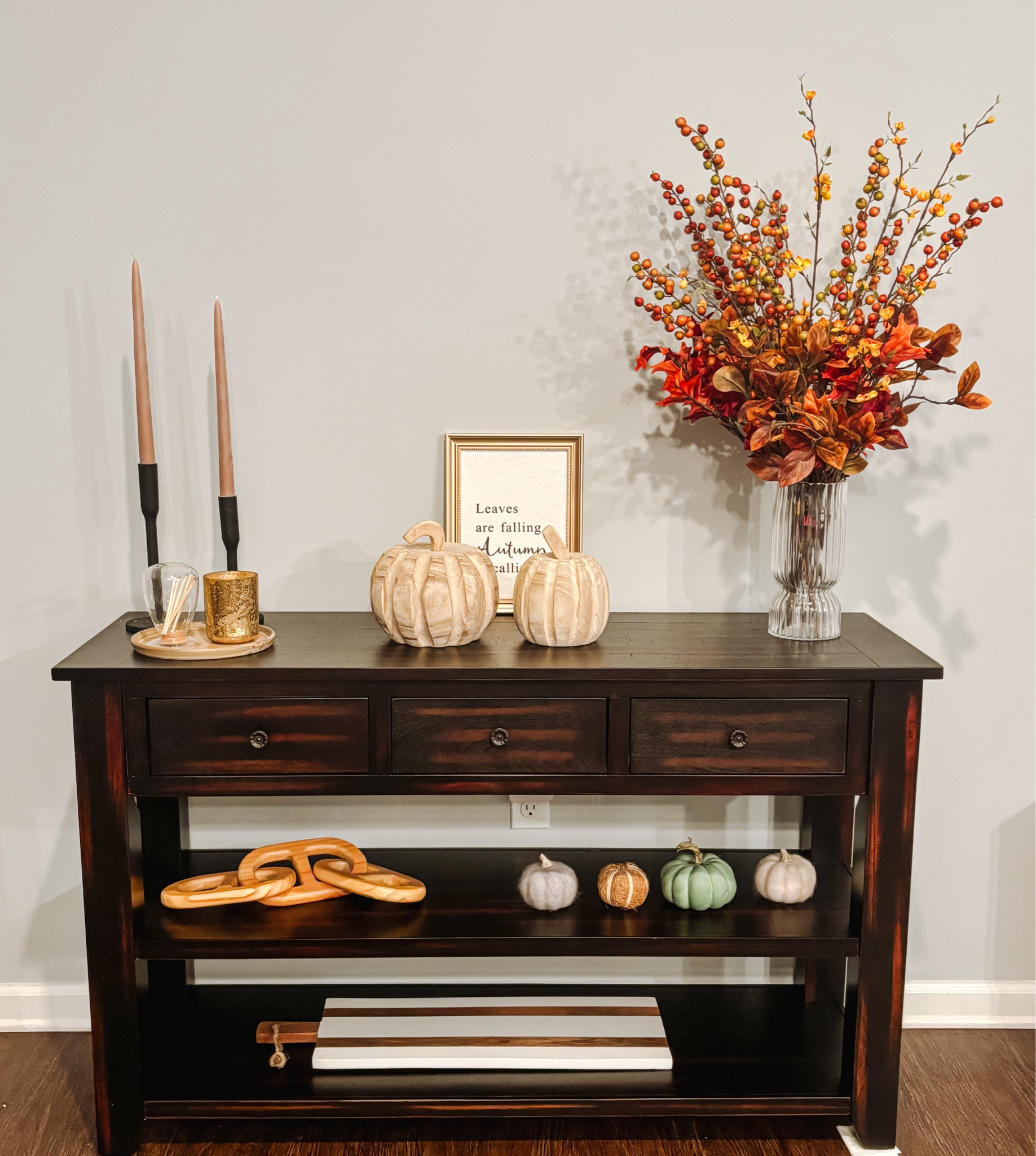 How pretty is this console/buffet table from Lowe’s? The perfect piece for an entryway, empty wall, or behind a sofa! SO EASY TO ASSEMBLE - maybe 45 minutes tops! #LowesCreatorProgram

#LTKHome #LTKOver40