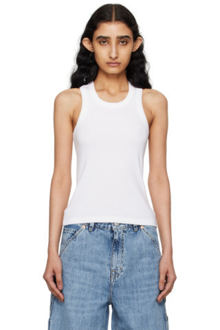 White Hannah Tank Top | SSENSE