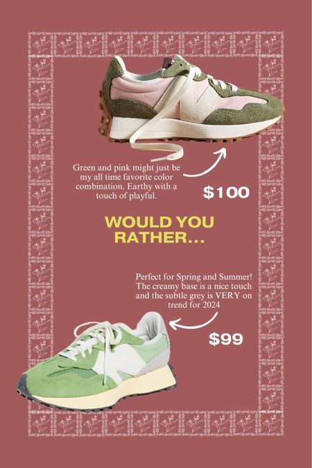 Green new balance sneaker options / most sizes still in stock so 🏃‍♀️
- CLAIRE LATELY 

St Patrick’s day outfit ideas, accessories, earrings. Spring break, vacation 

#LTKstyletip #LTKshoecrush #LTKfindsunder100