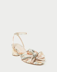 Dahlia Cream Floral Bow Heel | Loeffler Randall