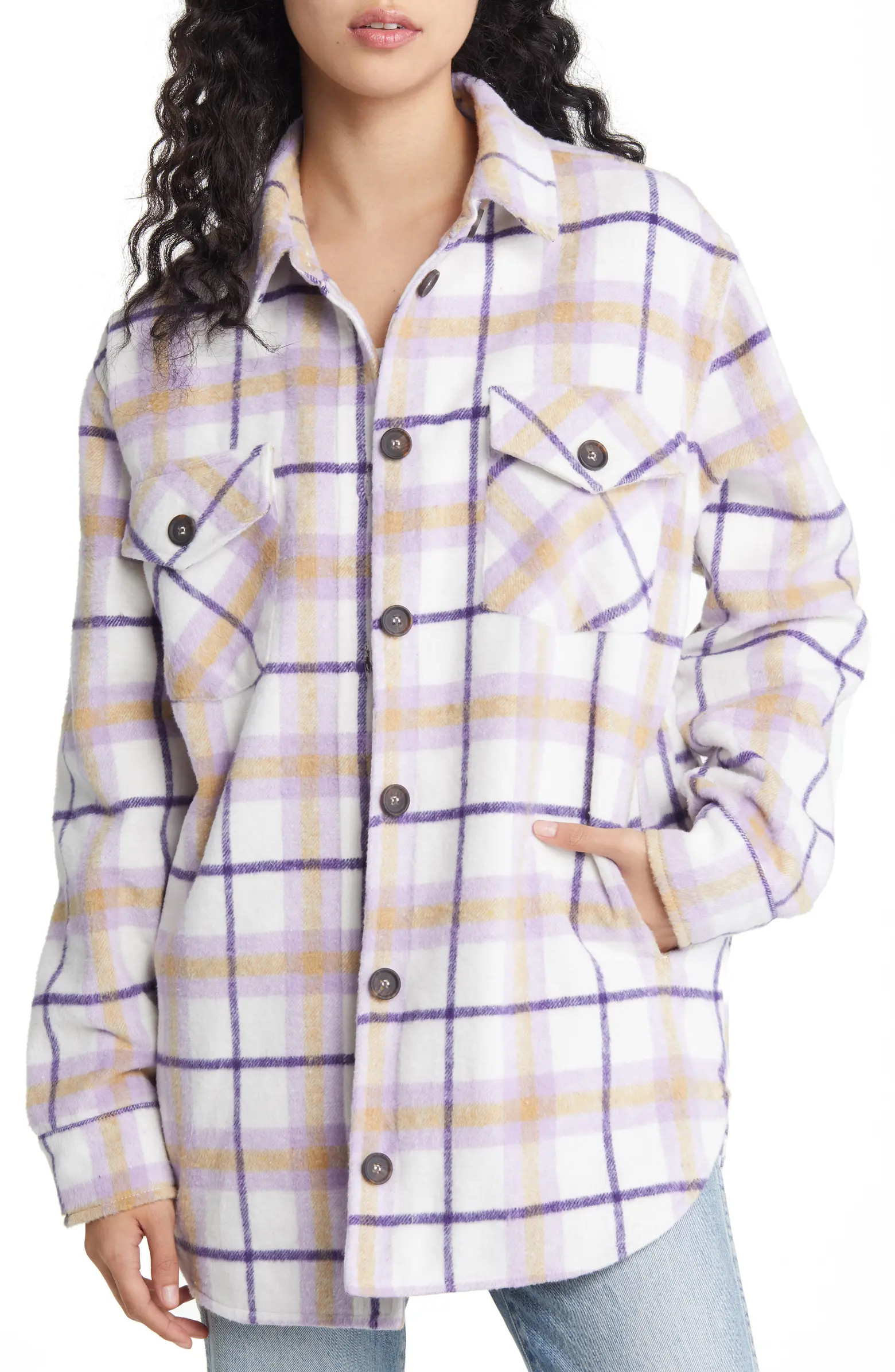 Thread & Supply Plaid Flannel Shacket | Nordstrom | Nordstrom