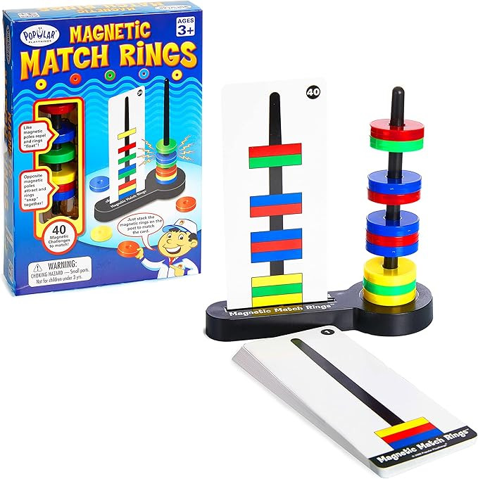 Magnetic Match Rings, Magnet Matching Game STEM Learning Toy for Kids | Amazon (US)