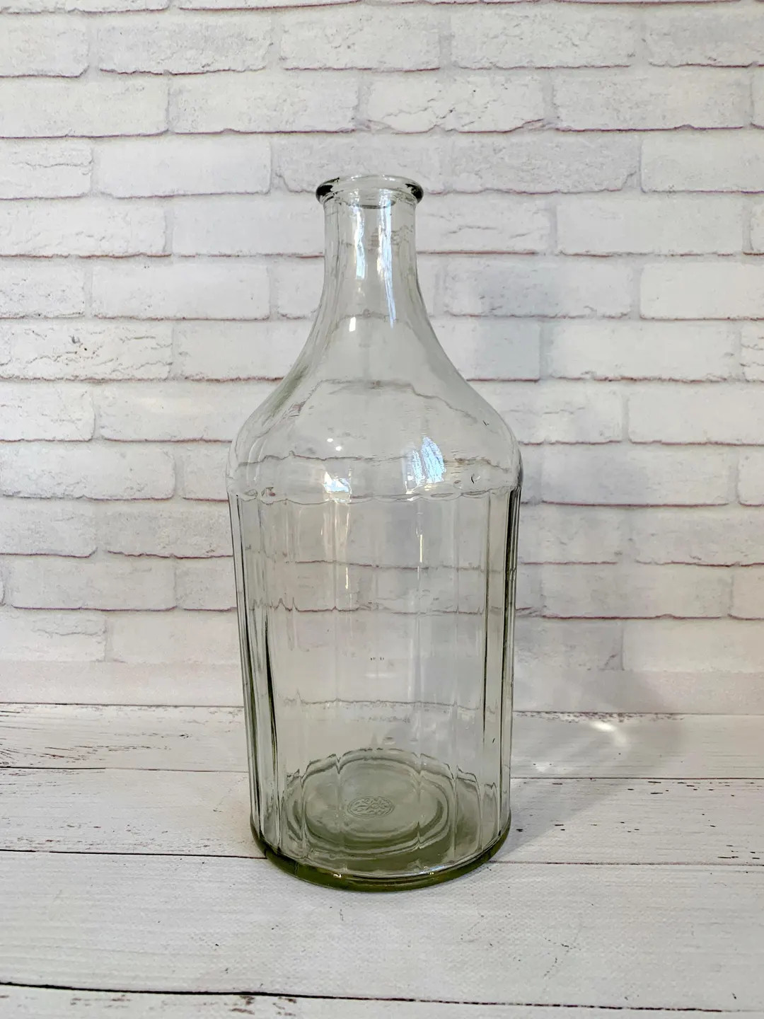 Vintage Glass Wine Bottle 80s 2.3 L, NO Defect, Thick Glass, Can Be Used as Vase, Rustic Farmhous... | Etsy (US)