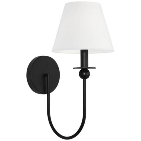 Visual Comfort Studio  Elsay Small Sconce  Torpedo  7"   Black | Lamps Plus