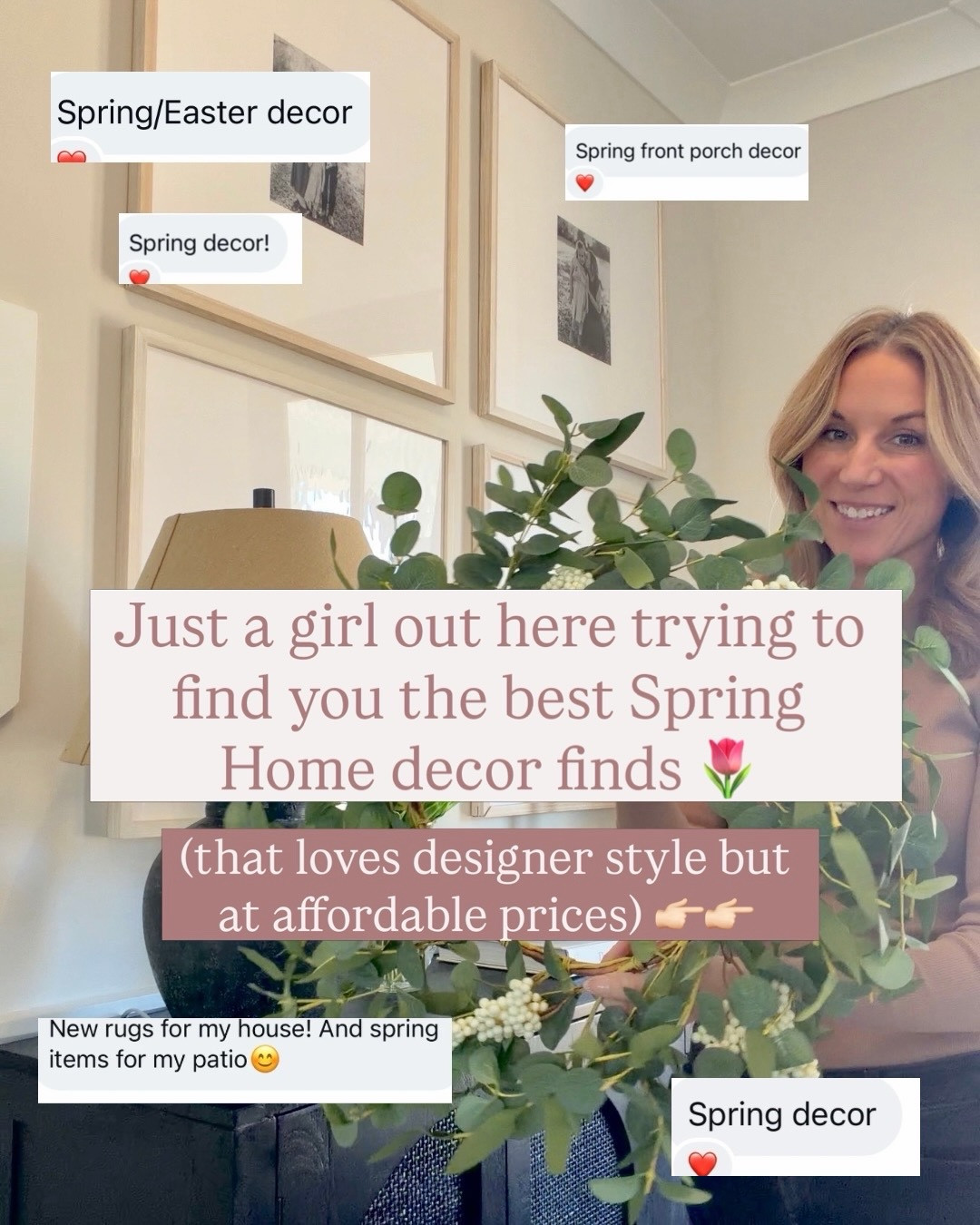 i heard you were looking for affordable Spring Home finds! Loving these faux florals, new vases, bunny decor and porch finds! The perfect way to refresh your home for Spring and get that designer-inspired vibe ✨🌷

#springdecor #amazonspringdeals

#LTKHome