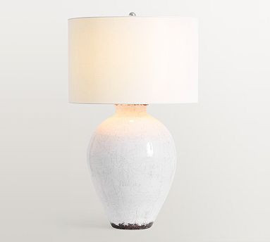 Bethany Round Ceramic Table Lamp (27") | Pottery Barn (US)