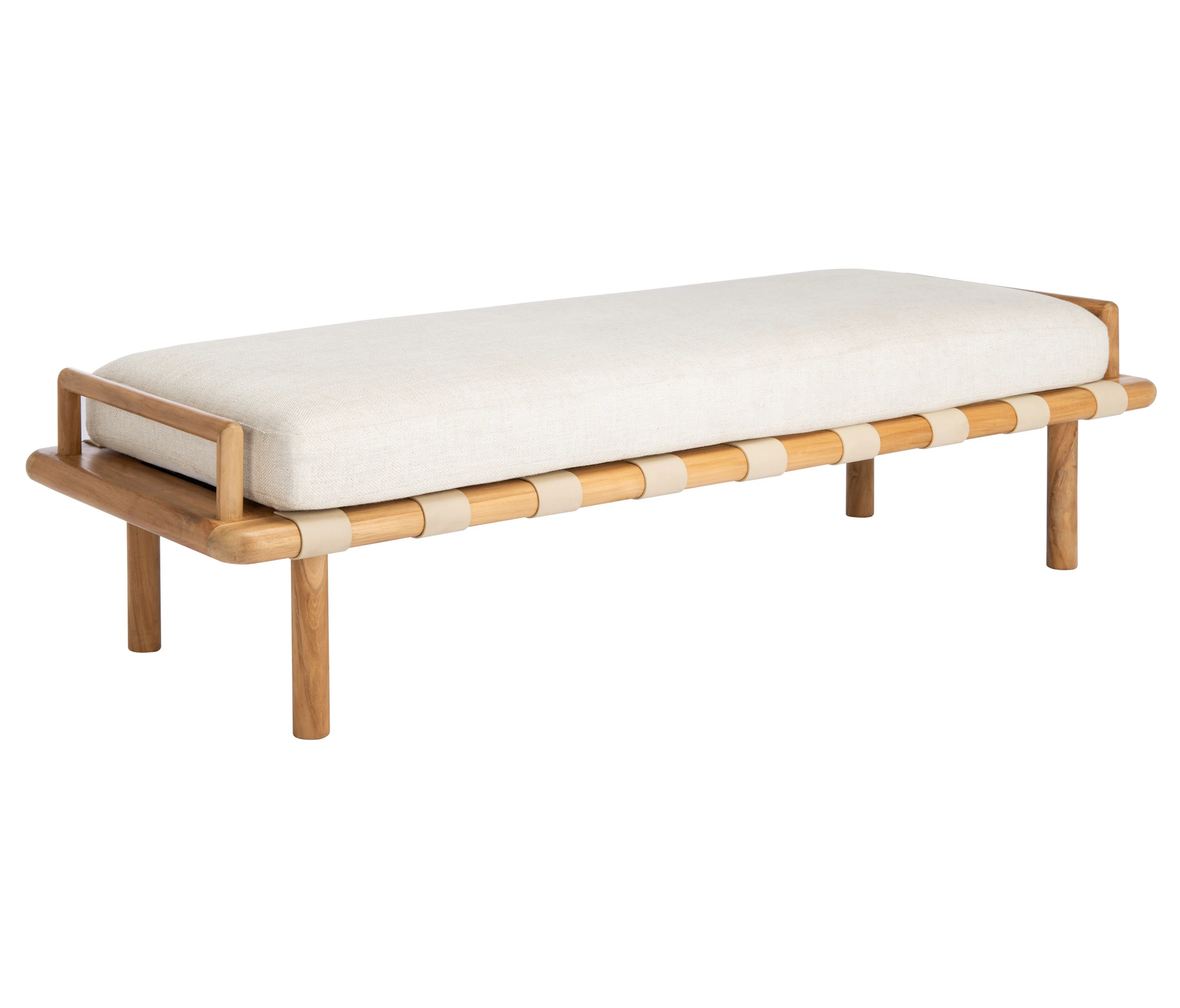 Linen Blend Upholstered Bench | Wayfair North America