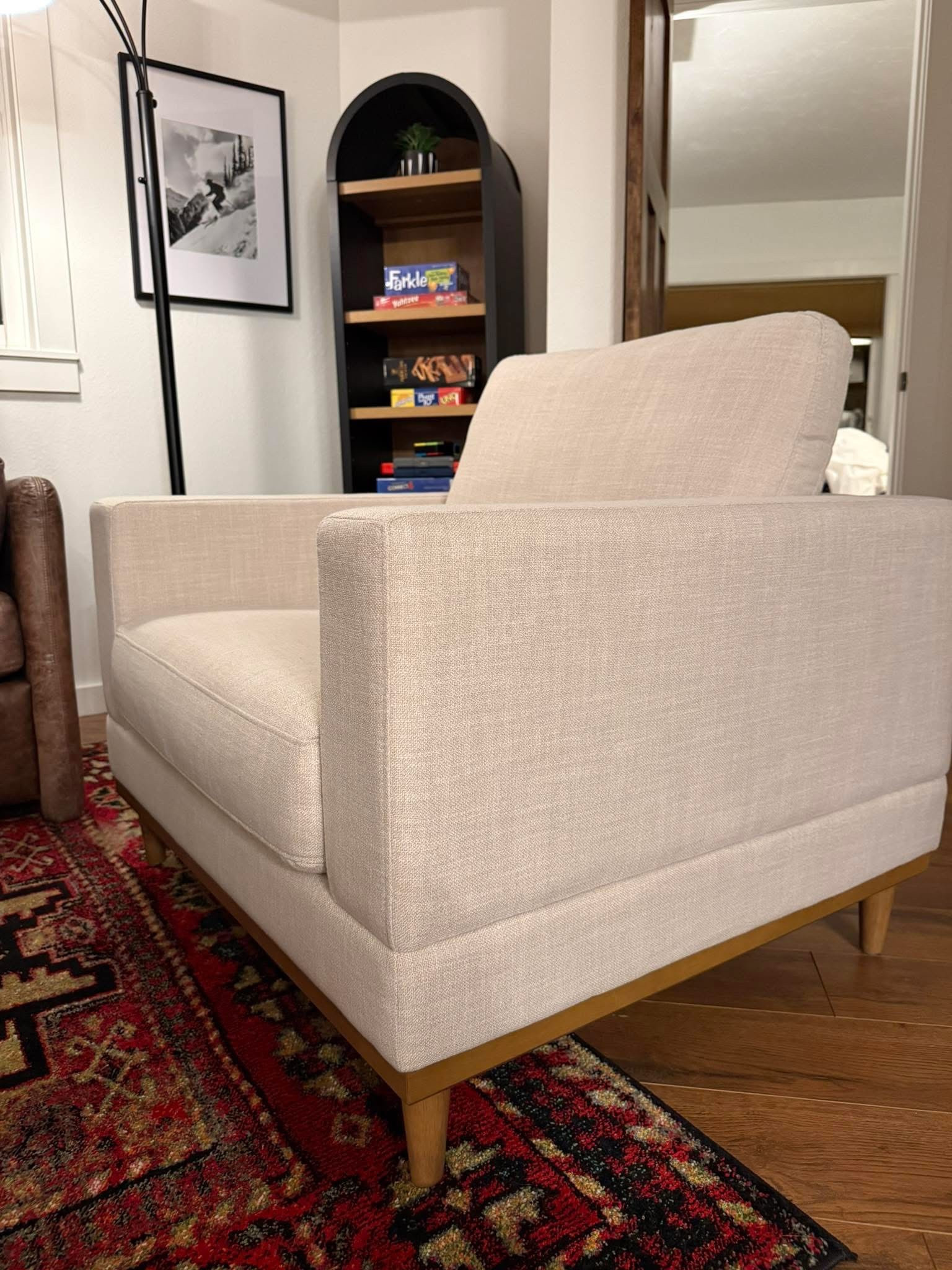 I can’t believe this chair is from @walmart! It’s west elm vibes without the price tag!!

#LTKHome