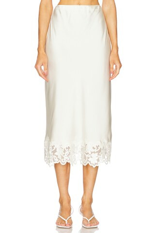 L'Academie by Marianna Adira Midi Skirt in Ivory from Revolve.com | Revolve Clothing (Global)