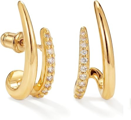 14K Gold Earrings for Women Trendy Hypoallergenic Stud Earrings | Amazon (US)