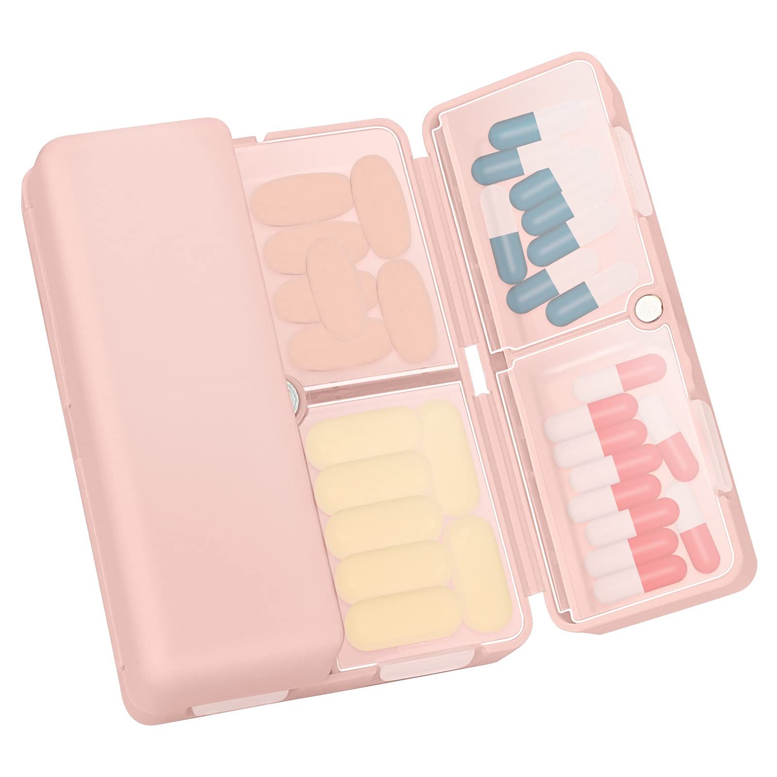 Simpolor 7 Day Pill Box Organiser, Medicine Storage Box, [Folding Design][Large Capacity] Pill Bo... | Amazon (UK)