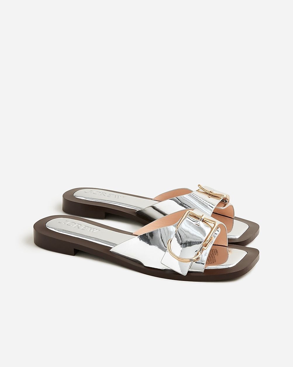 Callie sandals in metallic leather | J.Crew US
