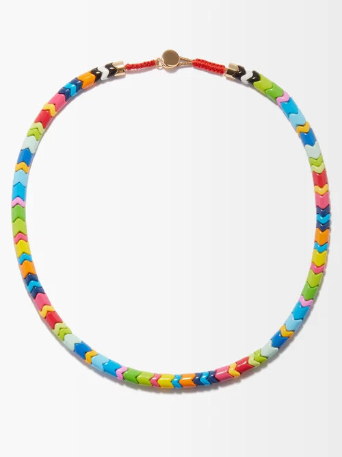 Roxanne Assoulin - Starburst Wave Enamel Necklace - Womens - Multi | Matches (US)