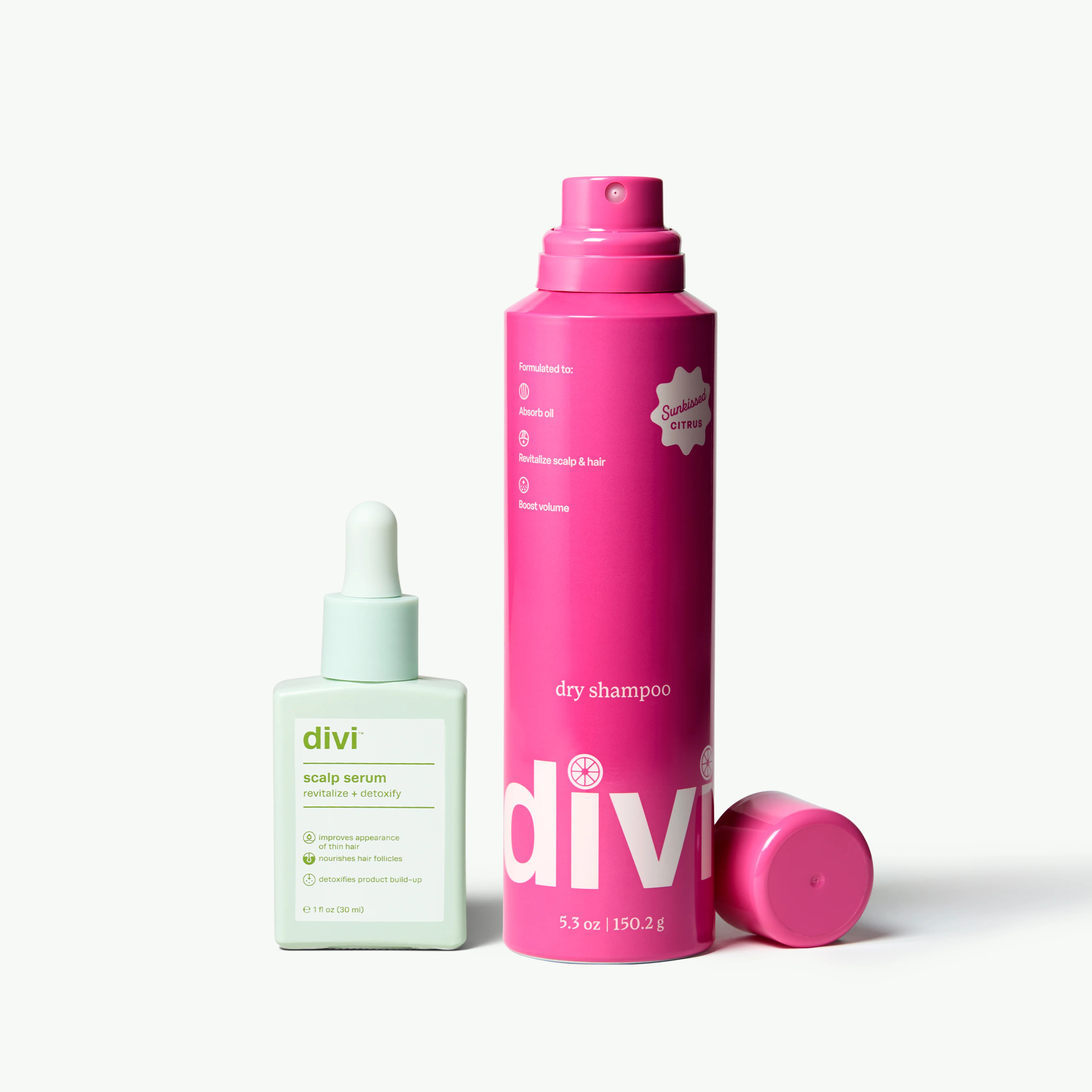 Tried & New Duo | Limited-Edition Dry Shampoo & Scalp Serum | Divi Official LLC