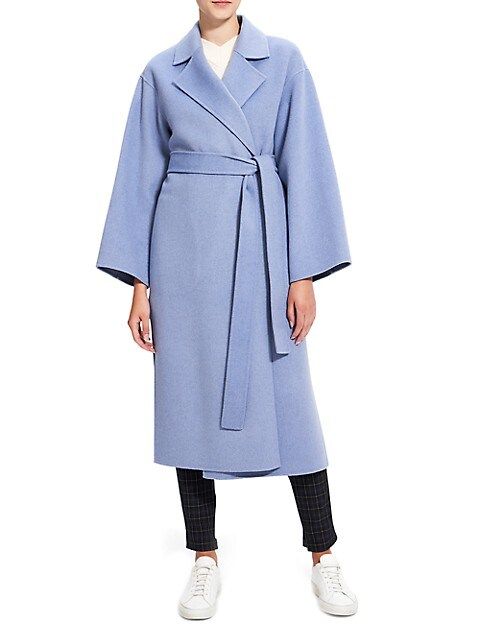Long Double-Face Wool Coat | Saks Fifth Avenue