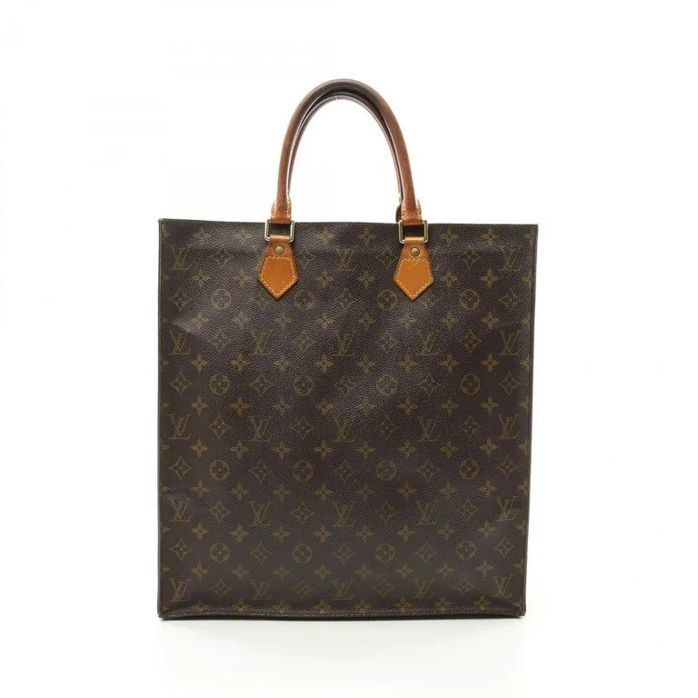 Pre-Owned Louis Vuitton Sac Plat Tote Bag Coated Canvas Leather Monogram Women's... (Fair) | Walmart (US)