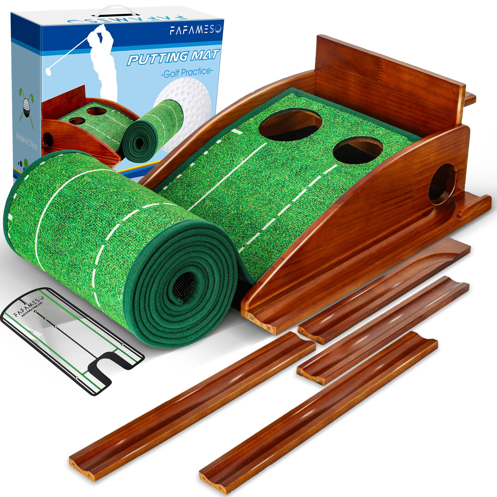 Golf Putting Mat, Putting Green Indoor with Ball Return - Golf Gifts for Men Christmas, Golf Trai... | Amazon (US)