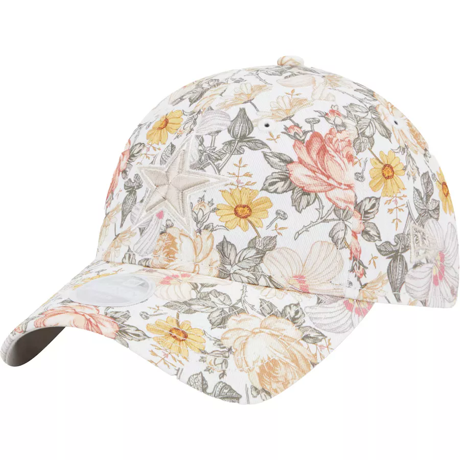 Dallas Cowboys Women's 47 Cream Bloom Clean Up Adjustable Hat