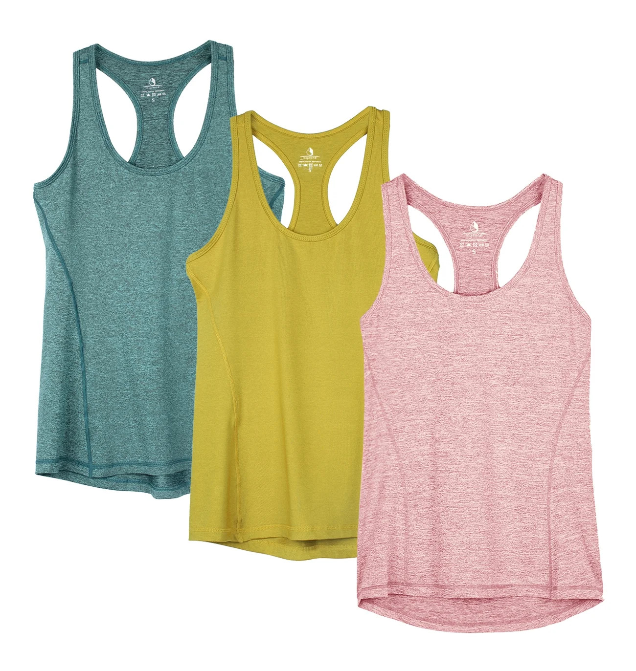 icyzone Workout Tank Tops for Women - Racerback Athletic Yoga Tops, Running Exercise Gym Shirts(P... | Walmart (US)