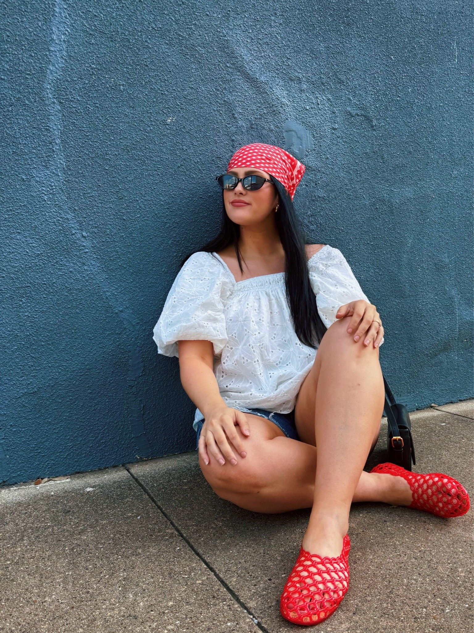 Top and head scarf are similar products but everything else is exact 💙🌟

#LTKootd #LTKMidsize #LTKPlusSize