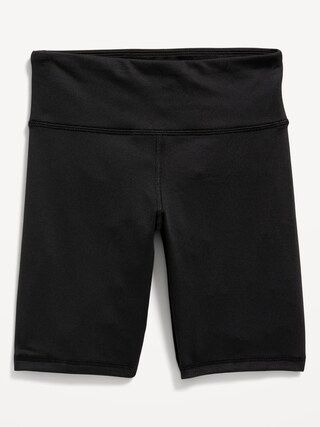 High-Waisted PowerPress Biker Shorts for Girls | Old Navy (US)