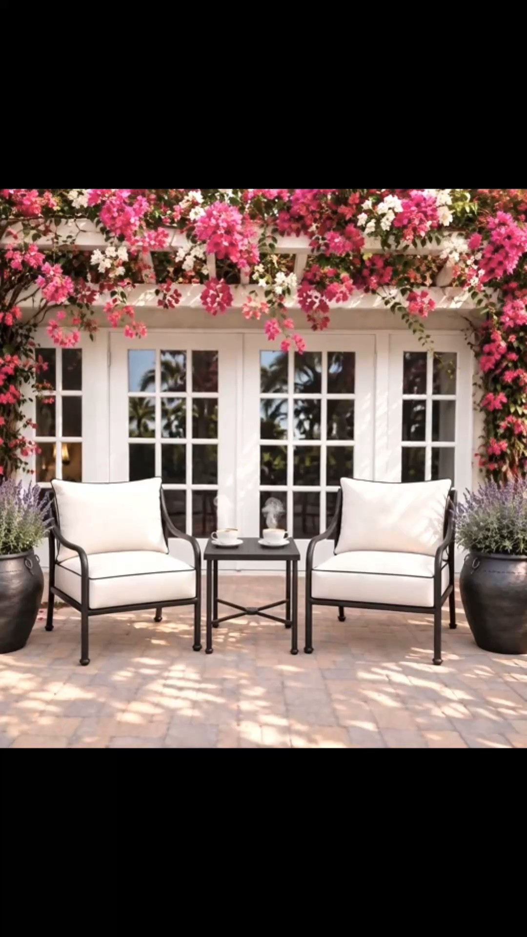 Morning coffee on the veranda — one of my favorite ways to ease into a Sunday.

Surrounded by bougainvillea and morning sunshine, this little outdoor corner feels quiet, relaxed, and timeless. The Surrey Outdoor Lounge Chair brings that perfect modern-classic balance, with its graceful softly sloped arms, refined metal frame, subtle traditional detailing, and plush cushions. I love how the elegant silhouette feels sophisticated without making the space feel formal — the kind of piece that can stay beautiful through changing seasons and styles.

Paired with a simple black side table, oversized planters, and two cups of coffee, it creates an inviting veranda moment made for lingering a little longer. 

Arhaus is having a huge sale right now with up to 50% off.

#MorningCoffee #CoffeeMoment #Veranda #OutdoorLiving #PatioStyle #OutdoorFurniture #LoungeChair #OutdoorLoungeChair #SideTable #OutdoorSideTable #Planter #OutdoorPlanter #Bougainvillea #GardenStyle #ModernClassic #SundayMood #WeekendVibe

#LTKdayinmylife #LTKHome #LTKSaleAlert