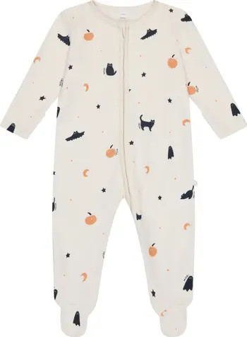 MORI Halloween Print Fitted One-Piece Pajamas | Nordstrom | Nordstrom