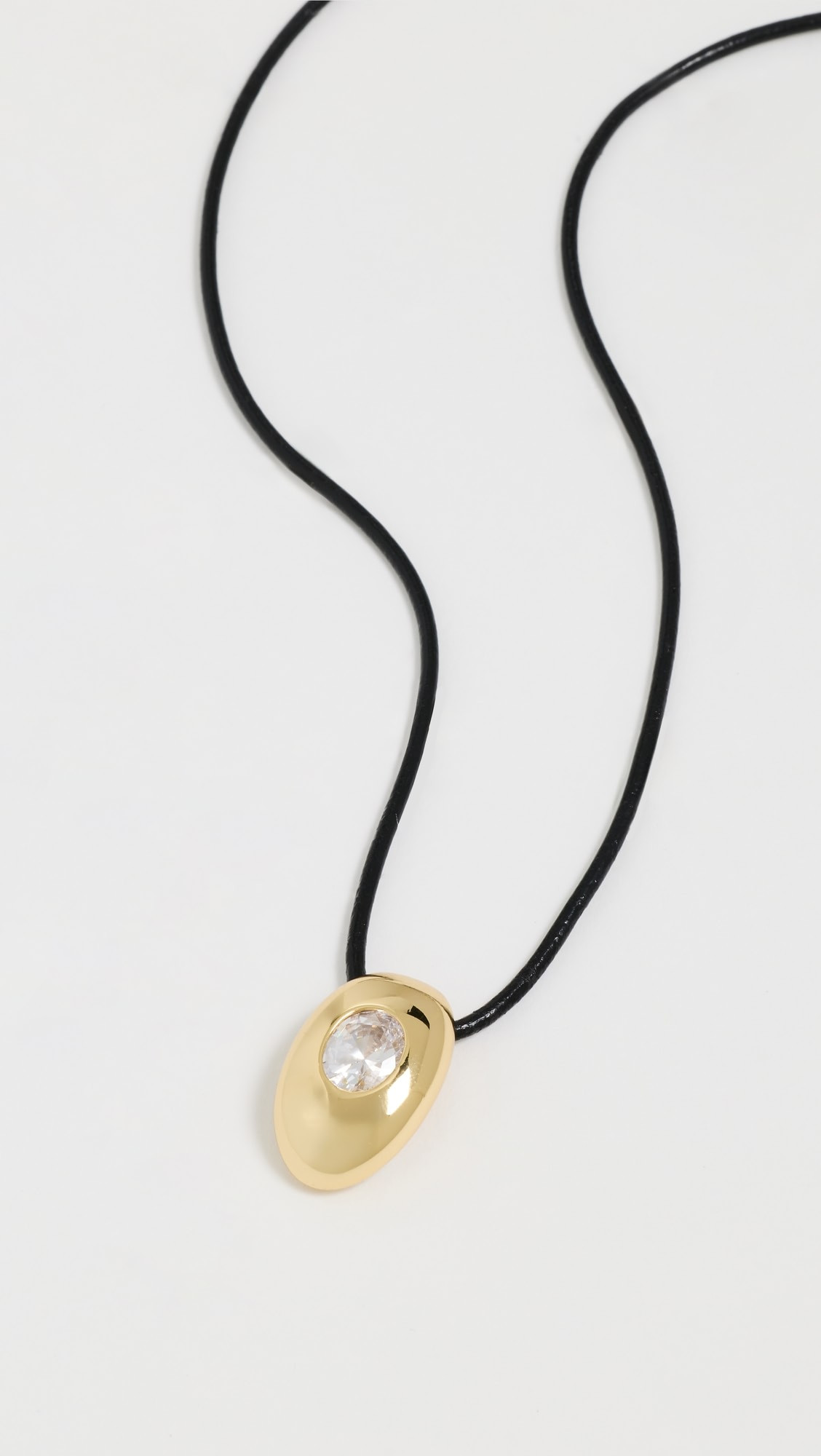 CZ Pendant Leather Cord Necklace | Shopbop