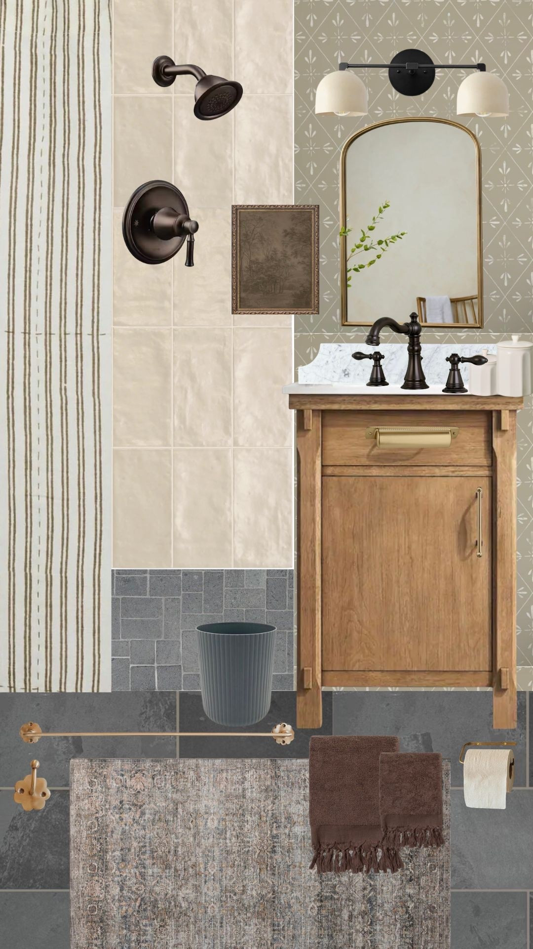 Finally settling on a design board for our bathroom renovation 🫢 not sure when it will happen, but I’m so excited!!

#LTKHome