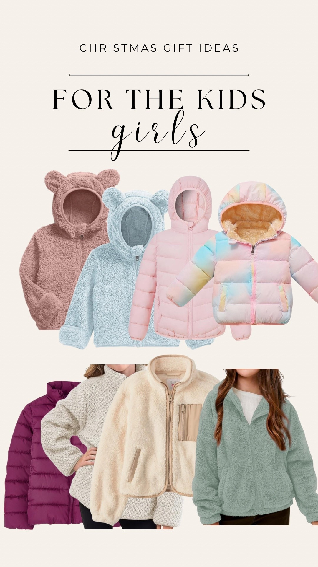 Girls outerwear Christmas gift ideas 🎁


•
•
Girls coats, little girls jackets, toddler clothes, holiday gift guide, puffer coats, Sherpa jackets, 

#LTKHoliday #LTKBaby #LTKGiftGuide