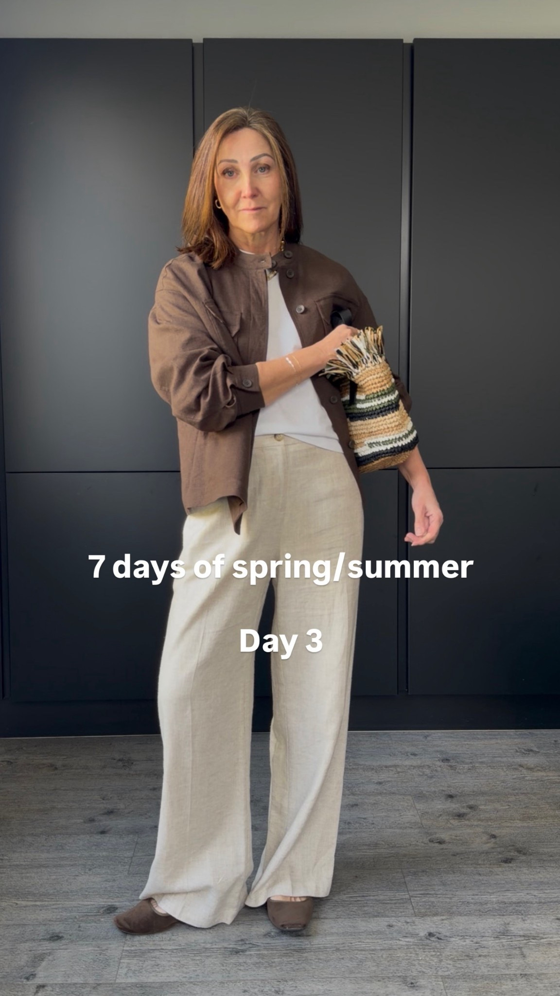 Brown is very much still around for summer and this beautiful linen jacket has the drawstring detail to choose the shape you wear. Cinch it in for a dressed up update, or wear open for a more casual feel. 
I wear a 12 in the jacket, 10 reg trousers. 

#LTKuk #LTKstyletip #LTKspring