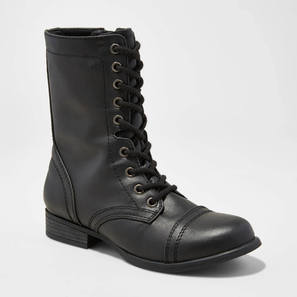 Women's Cassie Combat Boots - Mossimo Supply Co. Black 6 | Target