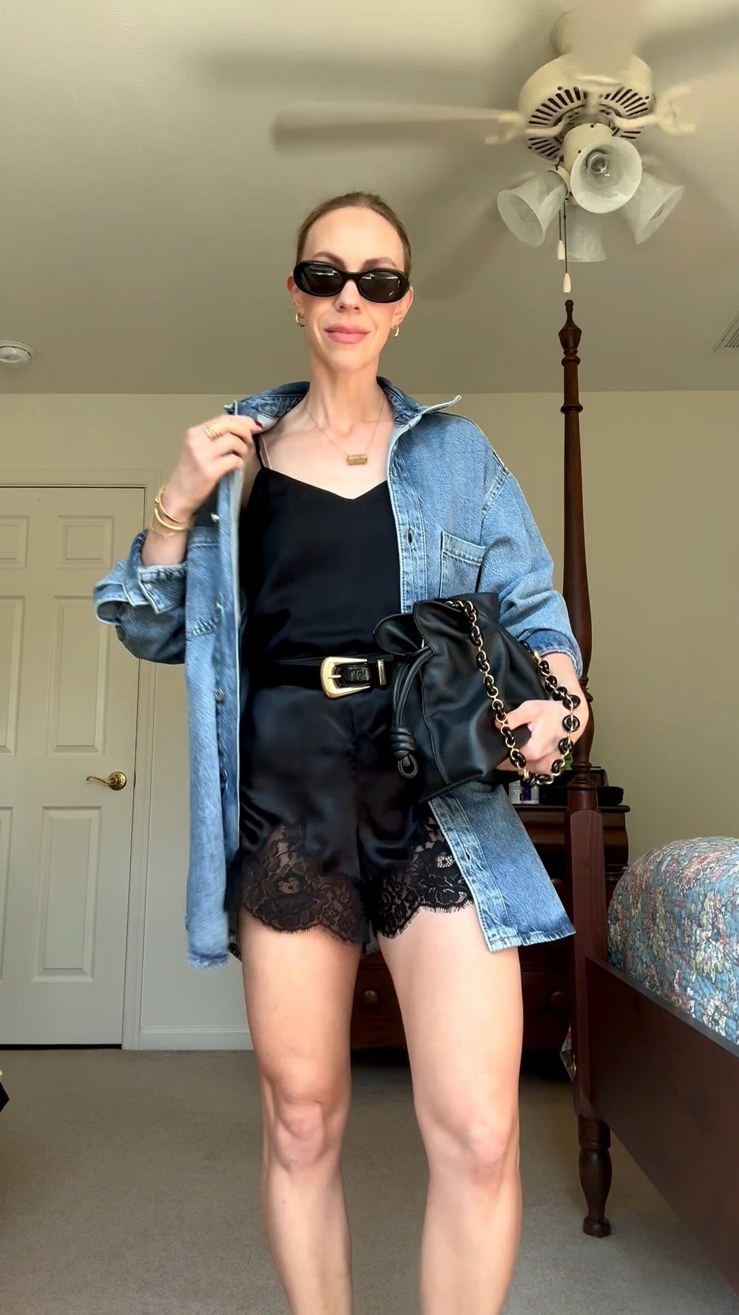 These black lace shorts are back in stock - hurry before they sell out again! 100% washable silk 🖤 Style them with an oversized shirt for day or a blazer for date night

#LTKgrwm #LTKNYFW #LTKSeasonal