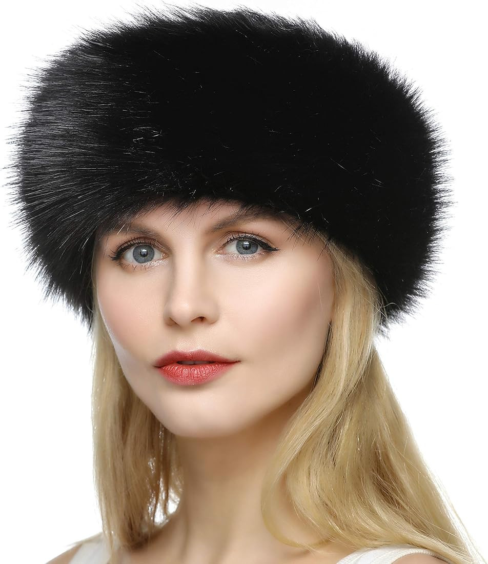 Dikoaina Womens Faux Fur Headband Winter Earwarmer Earmuff Hat Ski | Amazon (CA)