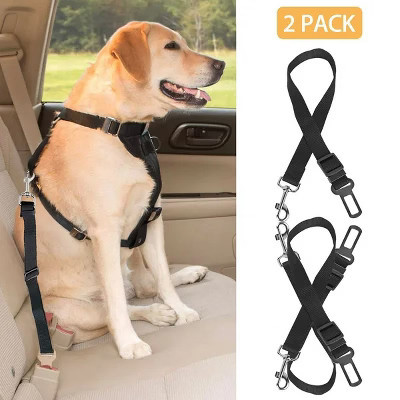 2Pcs Pet Dog Seat Belt Leash Adjustable Pet Dog Cat Safety Leads Harness | Target