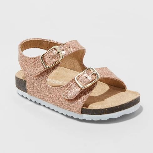 Toddler Girls' Tisha Comfort Footbed Sandals - Cat & Jack™ | Target